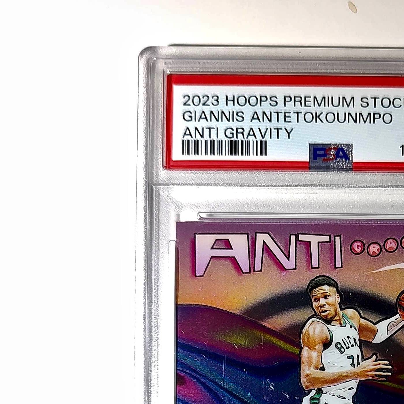Giannis Antetokounmpo 2023 Panini Hoops Premium Anti Gravity #12 PSA 10 Gem Mint