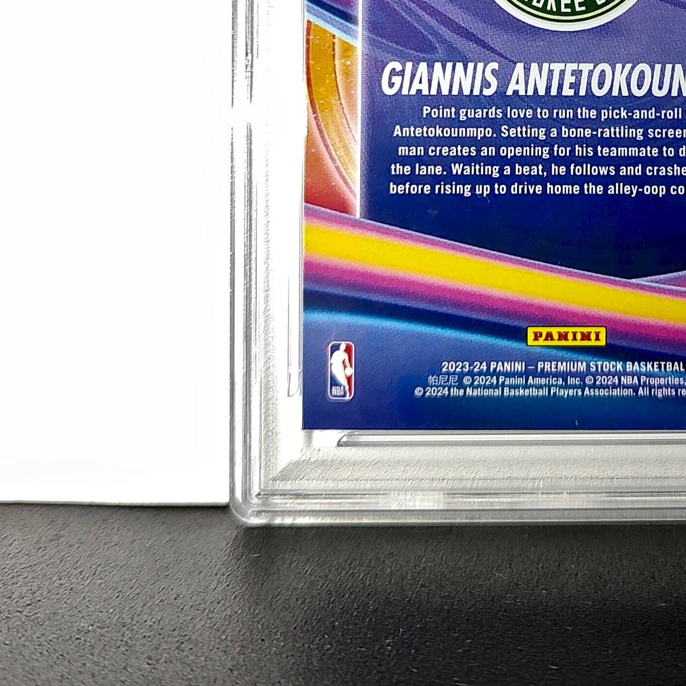 Giannis Antetokounmpo 2023 Panini Hoops Premium Anti Gravity #12 PSA 10 Gem Mint