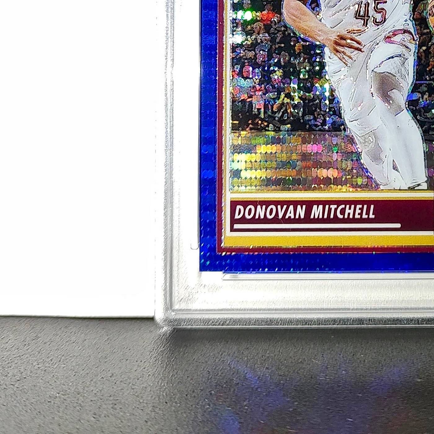 Donovan Mitchell 2023 Panini Hoops Premium #36 04/75 Blue Pulsar PSA 10 Gem Mint