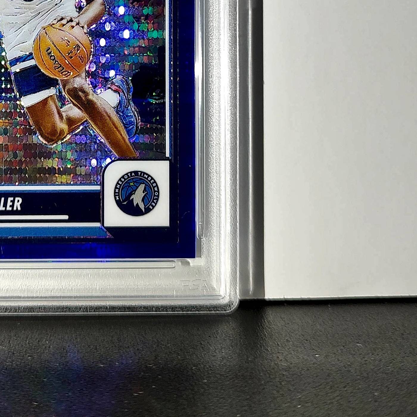 Leonard Miller 2023 Panini Hoops Premium #80 65/75 Blue Pulsar PSA 9 Mint
