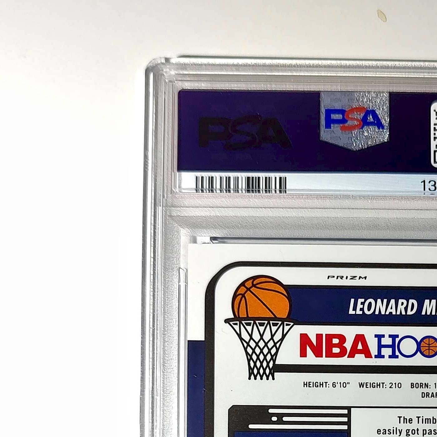Leonard Miller 2023 Panini Hoops Premium #80 65/75 Blue Pulsar PSA 9 Mint