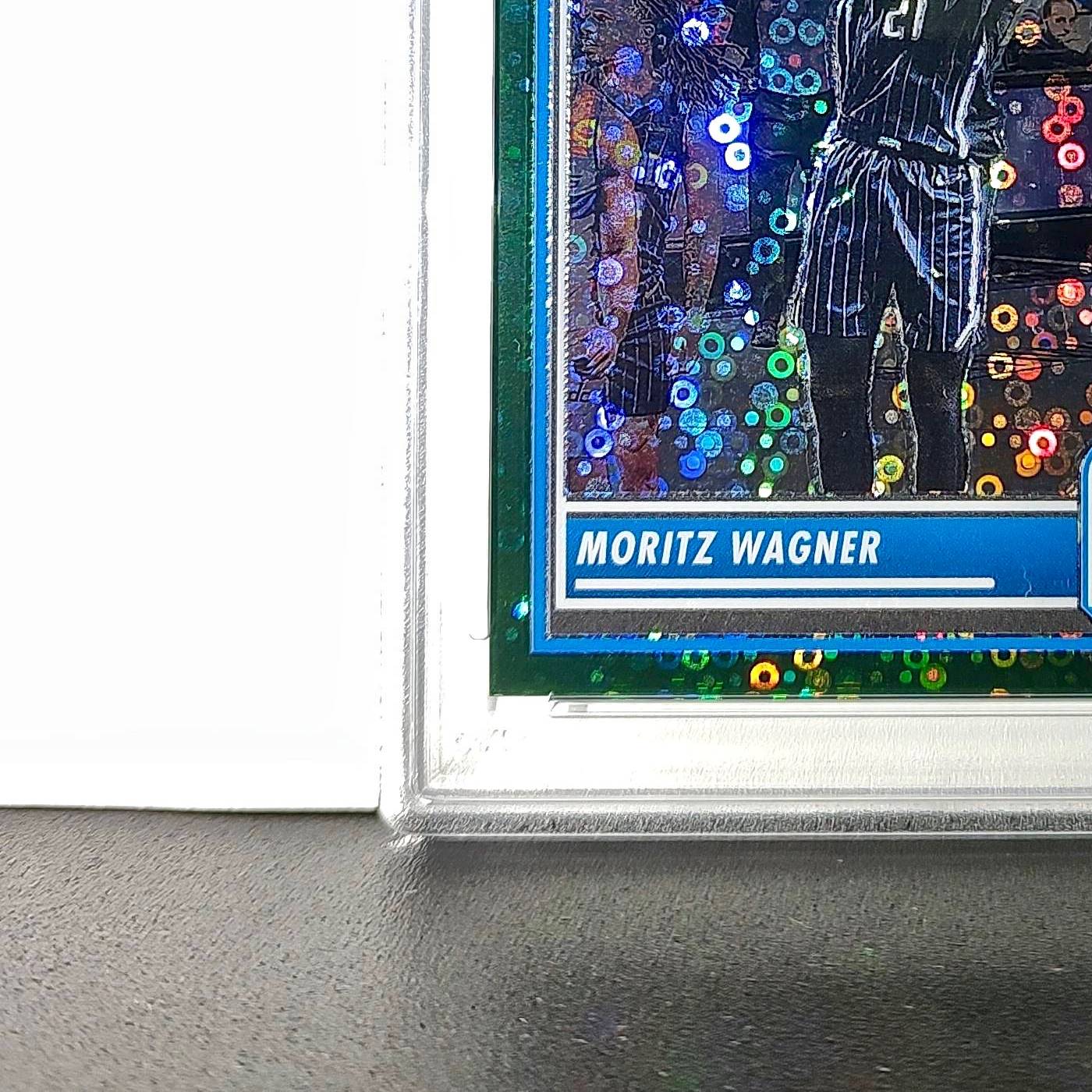 Moritz Wagner 2023 Panini Hoops Premium #63 4/5 Green Disco Prizm PSA 10 Gem