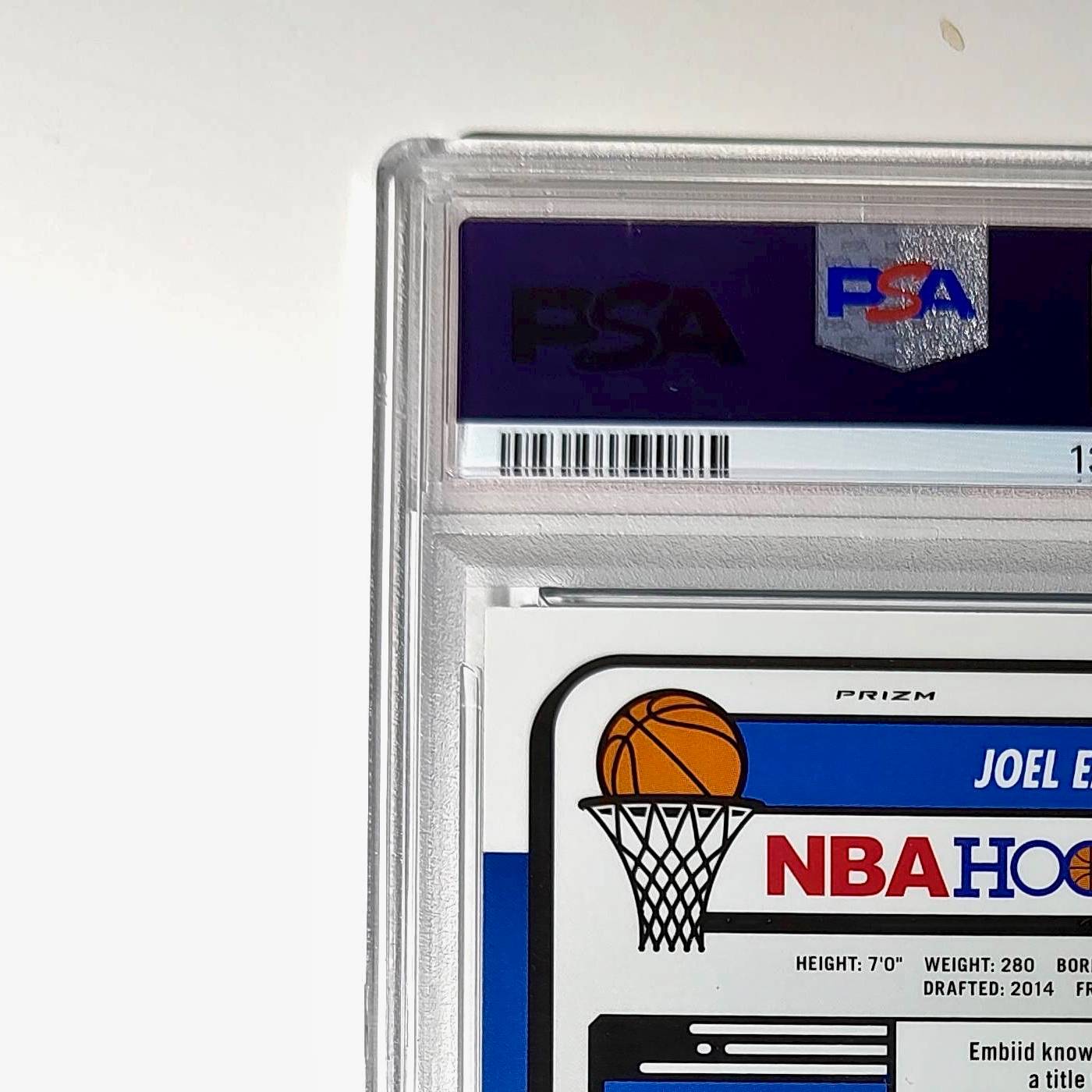 Joel Embiid 2023 Panini Hoops Premium #271 5/5 Green Disco Prizm PSA 9 Mint