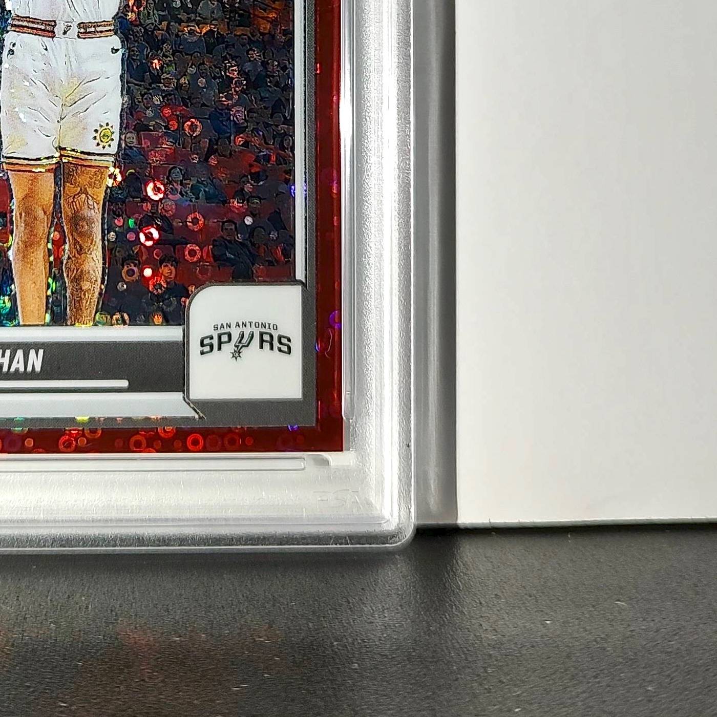 Jeremy Sochan 2023 Panini Hoops Premium #34 48/149 Red Disco Prizm PSA 10 Gem