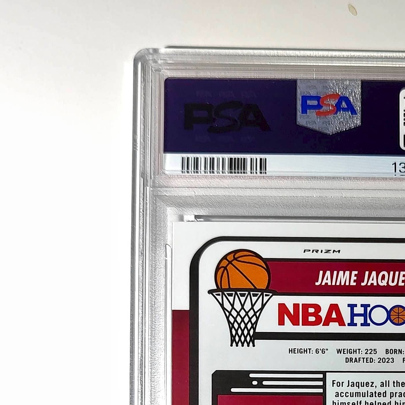 Jaime Jaquez Jr. 2023 Panini Hoops Premium #51 Disco Prizm PSA 8 NM-MT
