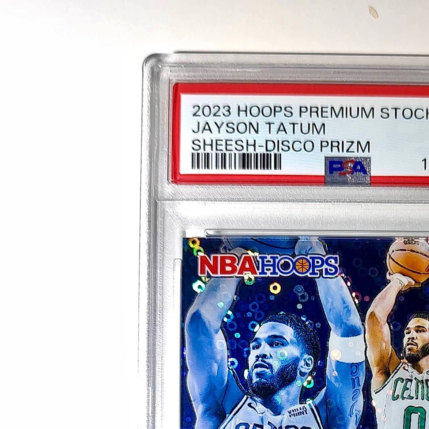 Jayson Tatum 2023 Panini Hoops Premium Sheesh #22 Disco Prizm PSA 10 Gem Mint