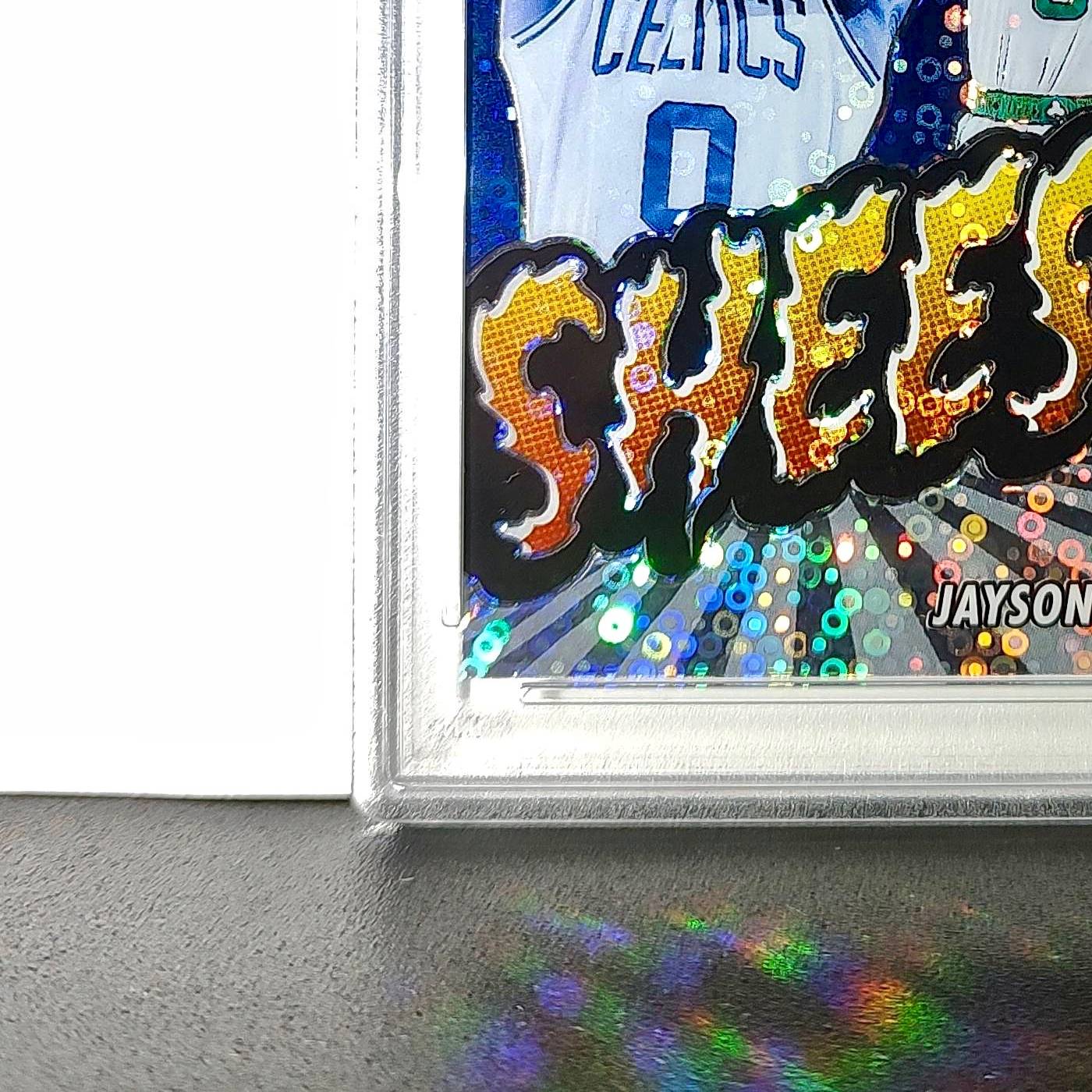 Jayson Tatum 2023 Panini Hoops Premium Sheesh #22 Disco Prizm PSA 10 Gem Mint