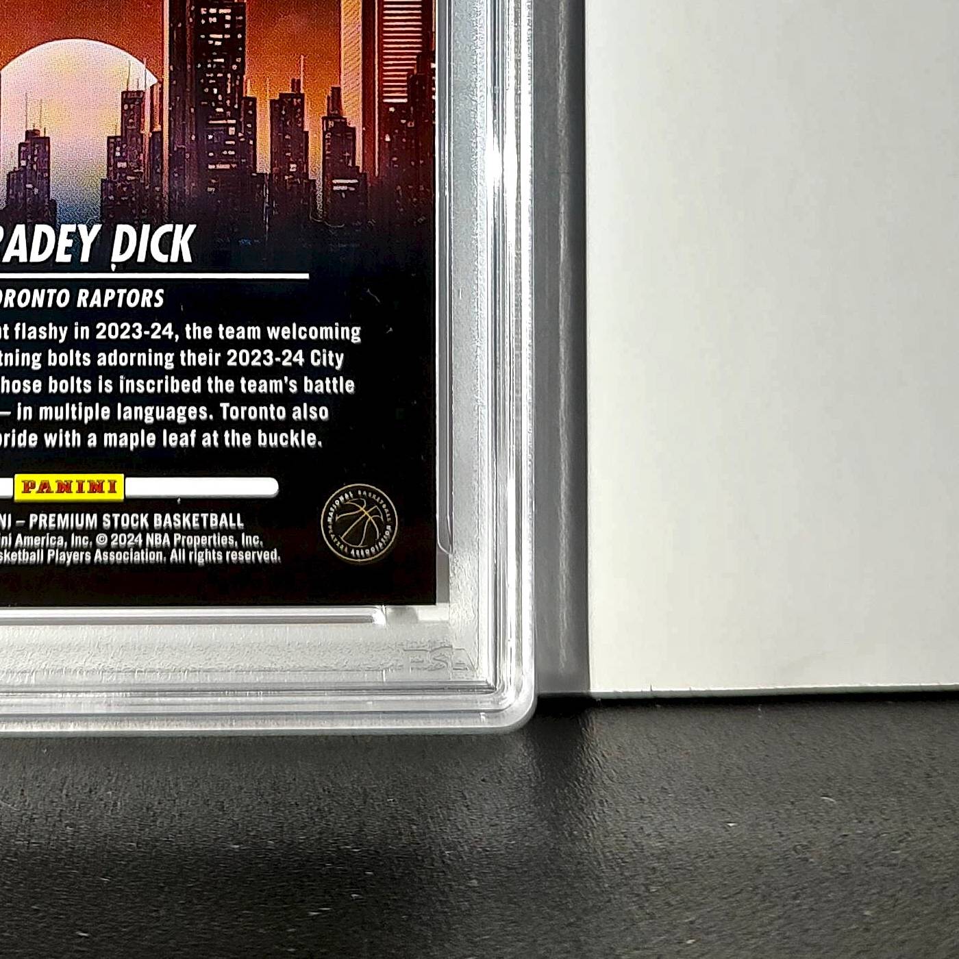 Gradey Dick 2023 Panini Hoops Premium City Edition #6 Red Disco Prizm PSA 10 Gem