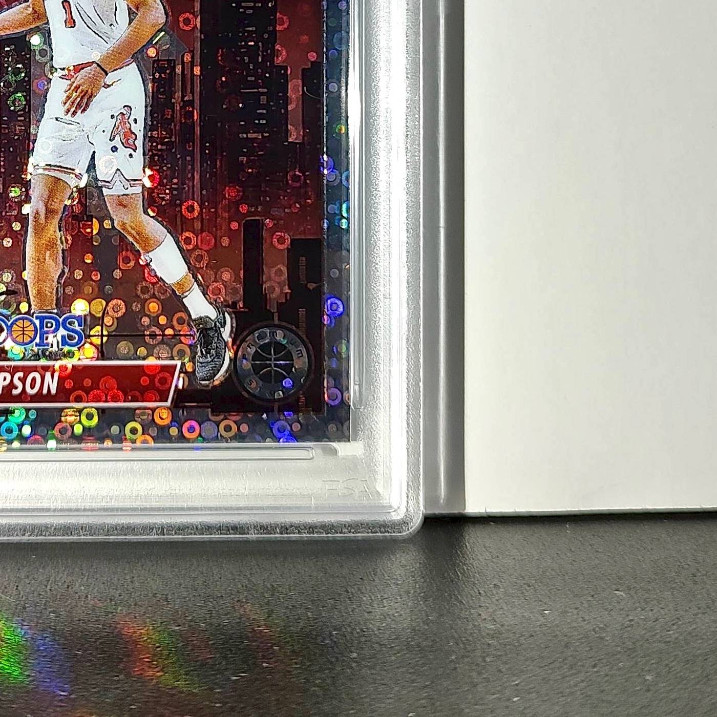 Amen Thompson 2023 Panini Hoops Premium City Edition #14 Disco Prizm PSA 9 Mint