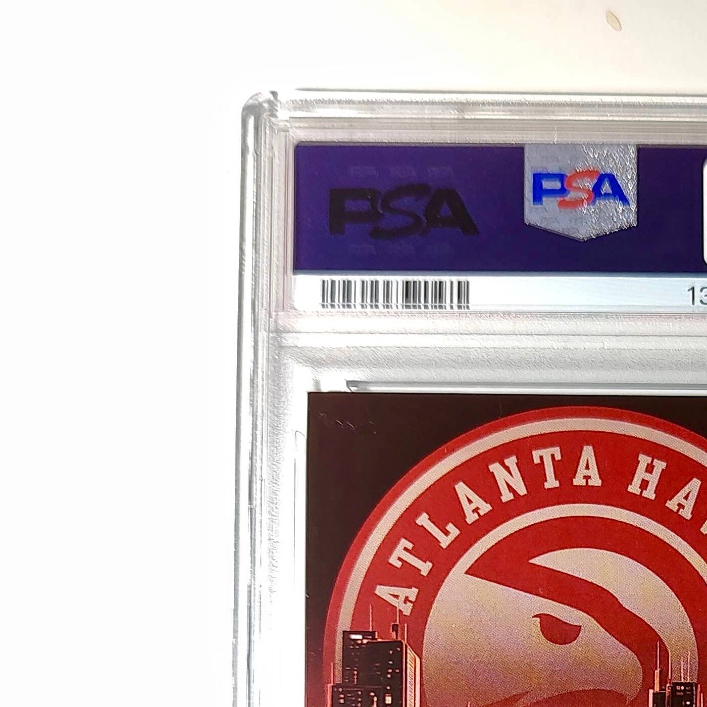 Trae Young 2023 Panini Hoops Premium City Edition #28 Disco Prizm PSA 10 Gem