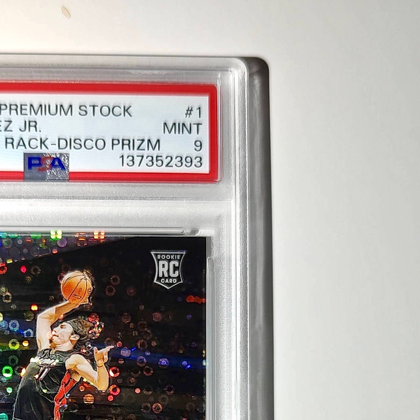 Jaime Jaquez Jr. 2023 Panini Hoops Premium Attack the Rack #1 Disco Prizm PSA 9