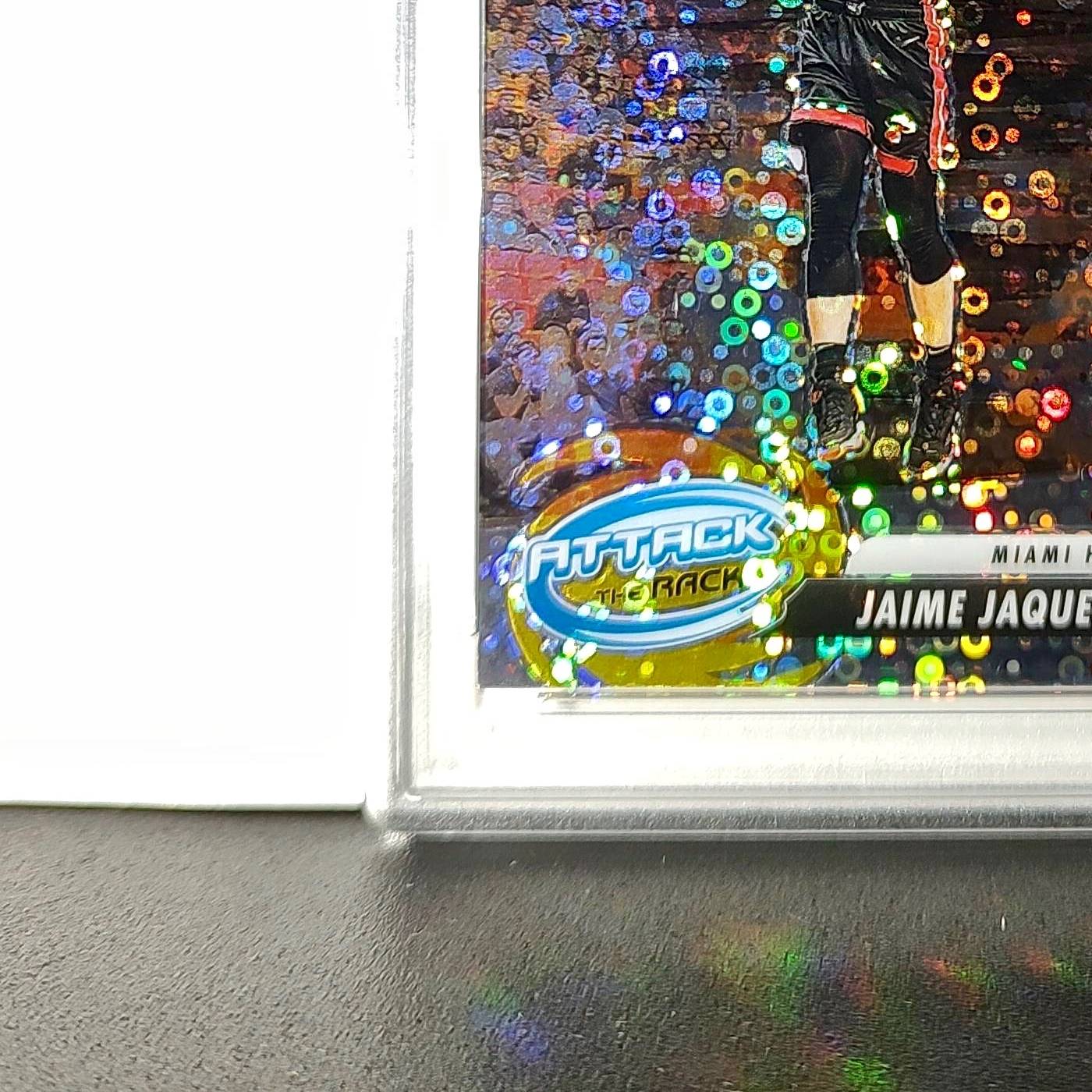 Jaime Jaquez Jr. 2023 Panini Hoops Premium Attack the Rack #1 Disco Prizm PSA 9