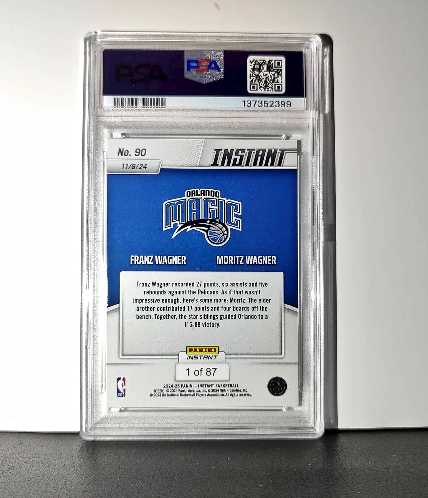 Franz Wagner / Moritz Wagner 2024 Panini NBA #90 Basketball PSA 10 Gem Mint