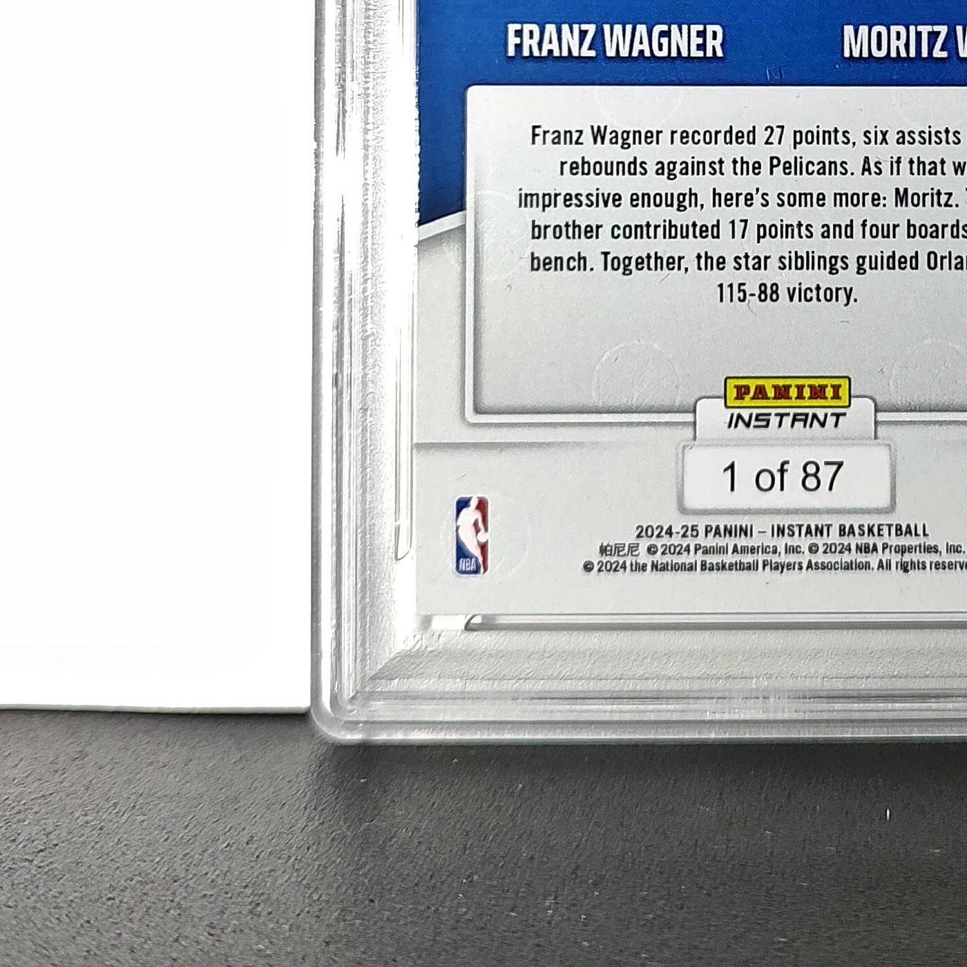 Franz Wagner / Moritz Wagner 2024 Panini NBA #90 Basketball PSA 10 Gem Mint