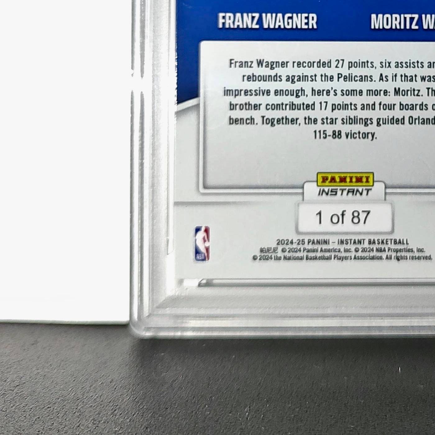 Franz Wagner / Moritz Wagner 2024 Panini NBA #90 Basketball PSA 10 Gem Mint
