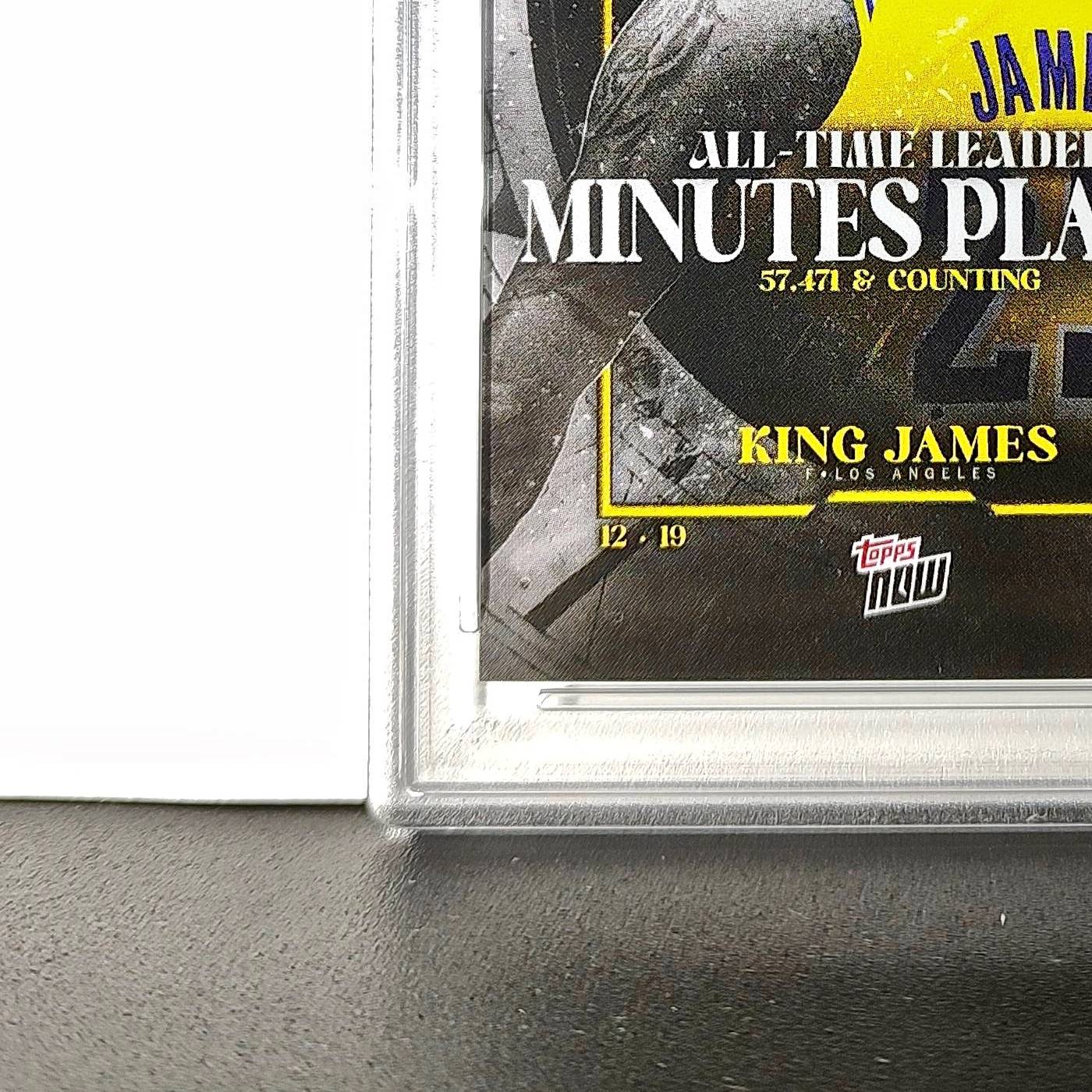 LeBron James 2024 Topps Now #10 All-Time Leader Minutes Played PSA 10 Gem Mint