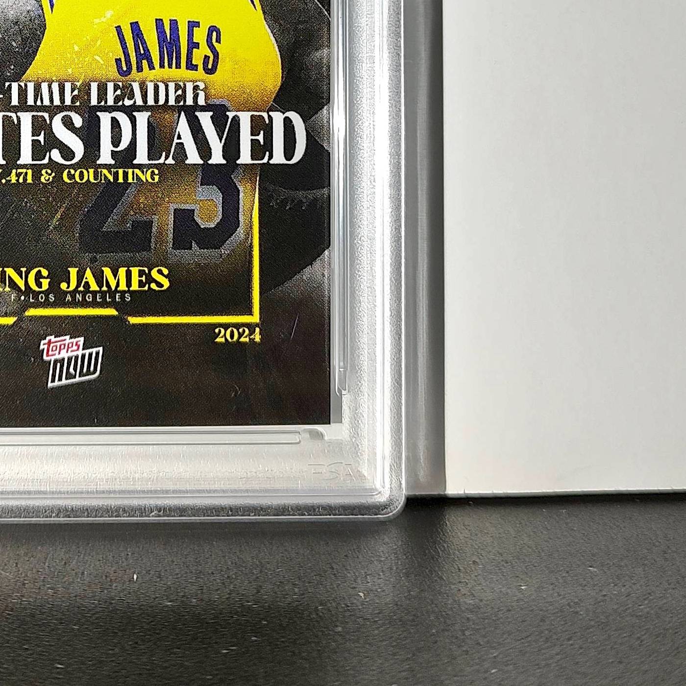LeBron James 2024 Topps Now #10 All-Time Leader Minutes Played PSA 10 Gem Mint