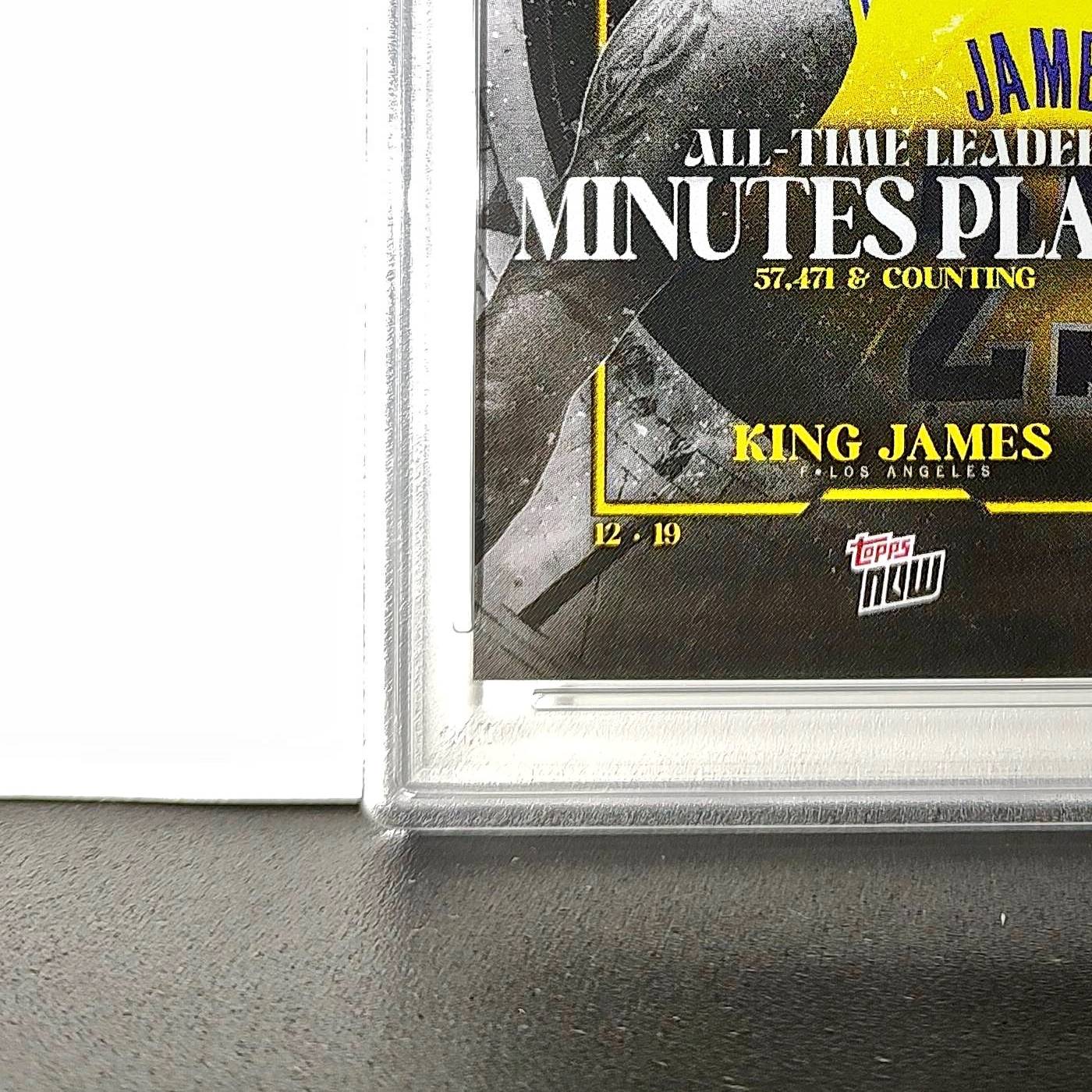 LeBron James 2024 Topps Now #10 All-Time Leader Minutes Played PSA 10 Gem Mint
