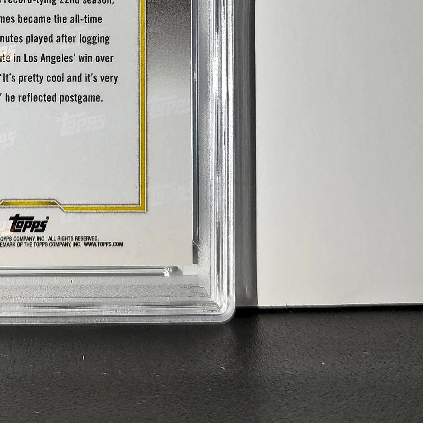 LeBron James 2024 Topps Now #10 All-Time Leader Minutes Played PSA 10 Gem Mint