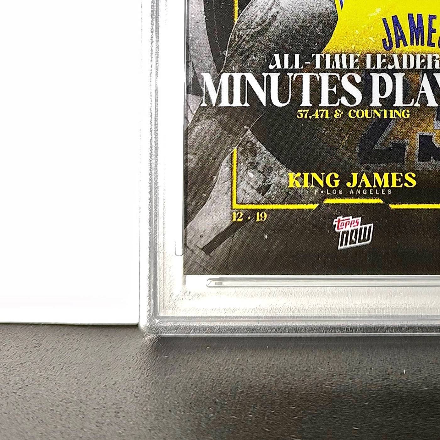 LeBron James 2024 Topps Now #10 All-Time Leader Minutes Played PSA 10 Gem Mint