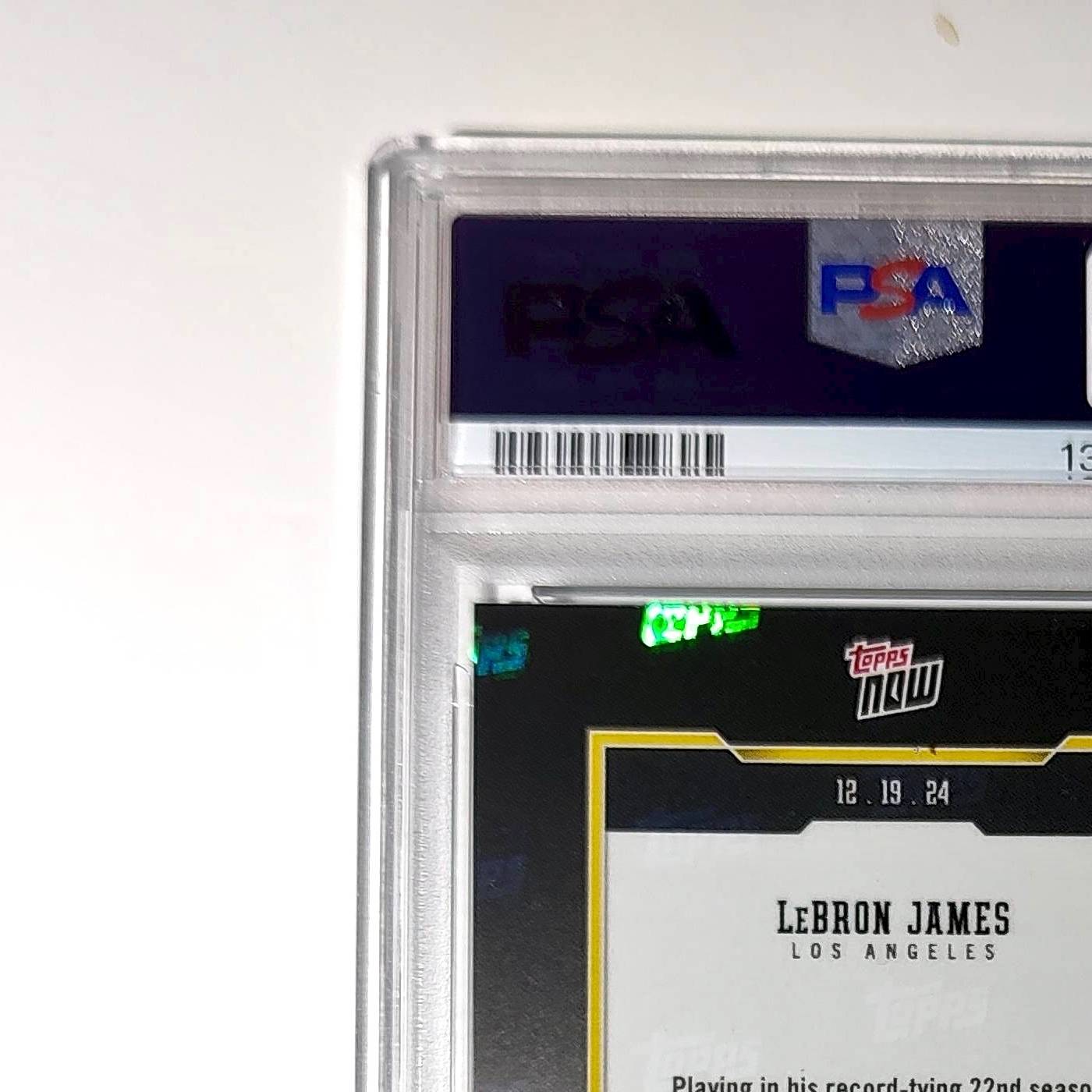 LeBron James 2024 Topps Now #10 All-Time Leader Minutes Played PSA 10 Gem Mint