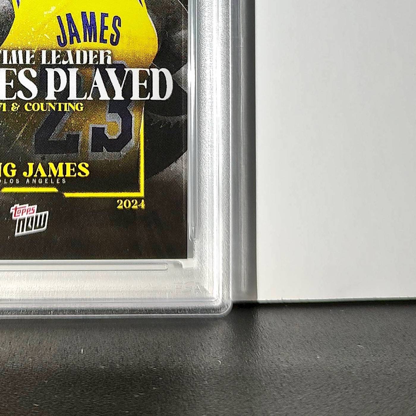 LeBron James 2024 Topps Now #10 All-Time Leader Minutes Played PSA 10 Gem Mint