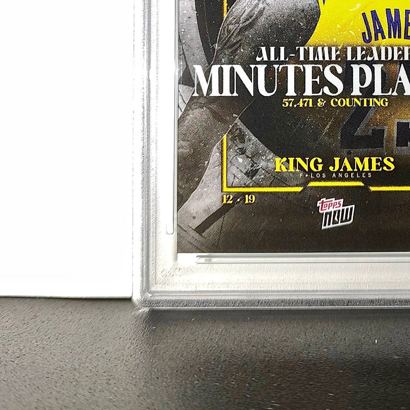 LeBron James 2024 Topps Now #10 All-Time Leader Minutes Played PSA 10 Gem Mint