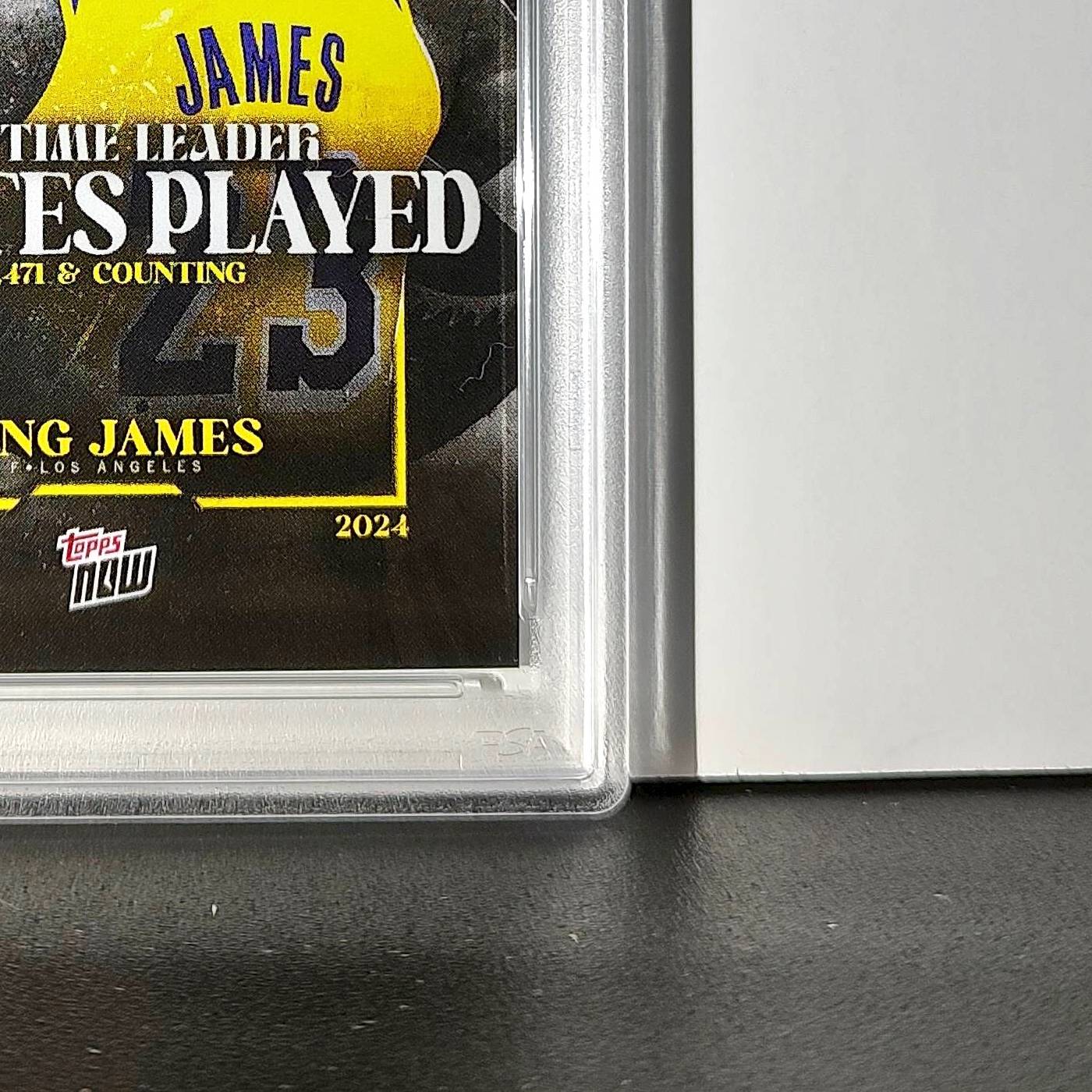 LeBron James 2024 Topps Now #10 All-Time Leader Minutes Played PSA 10 Gem Mint
