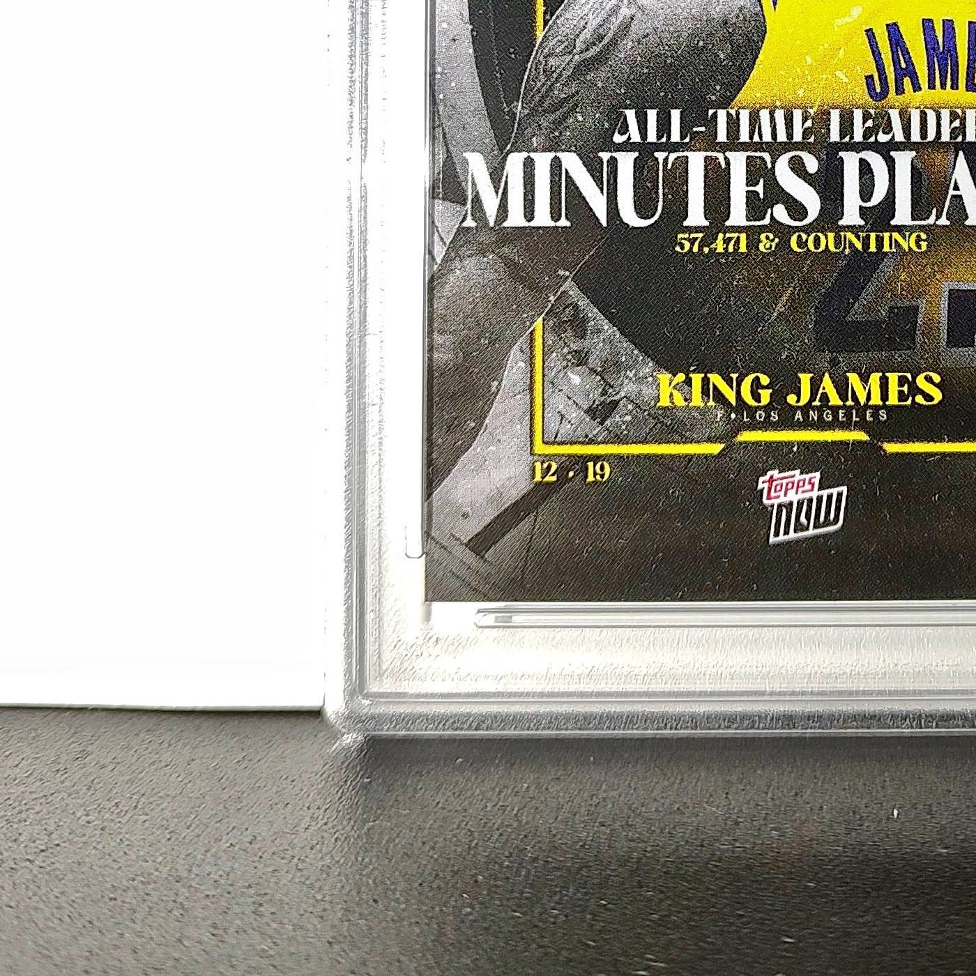 LeBron James 2024 Topps Now #10 All-Time Leader Minutes Played PSA 10 Gem Mint