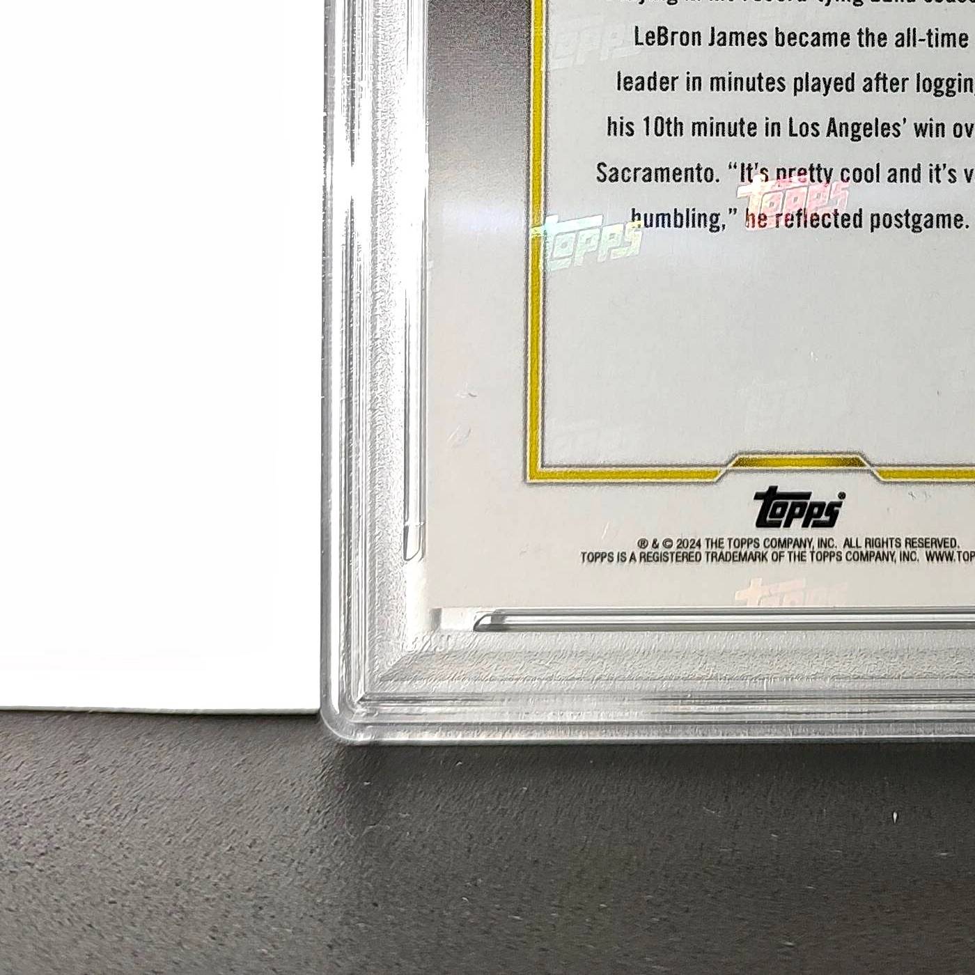 LeBron James 2024 Topps Now #10 All-Time Leader Minutes Played PSA 10 Gem Mint