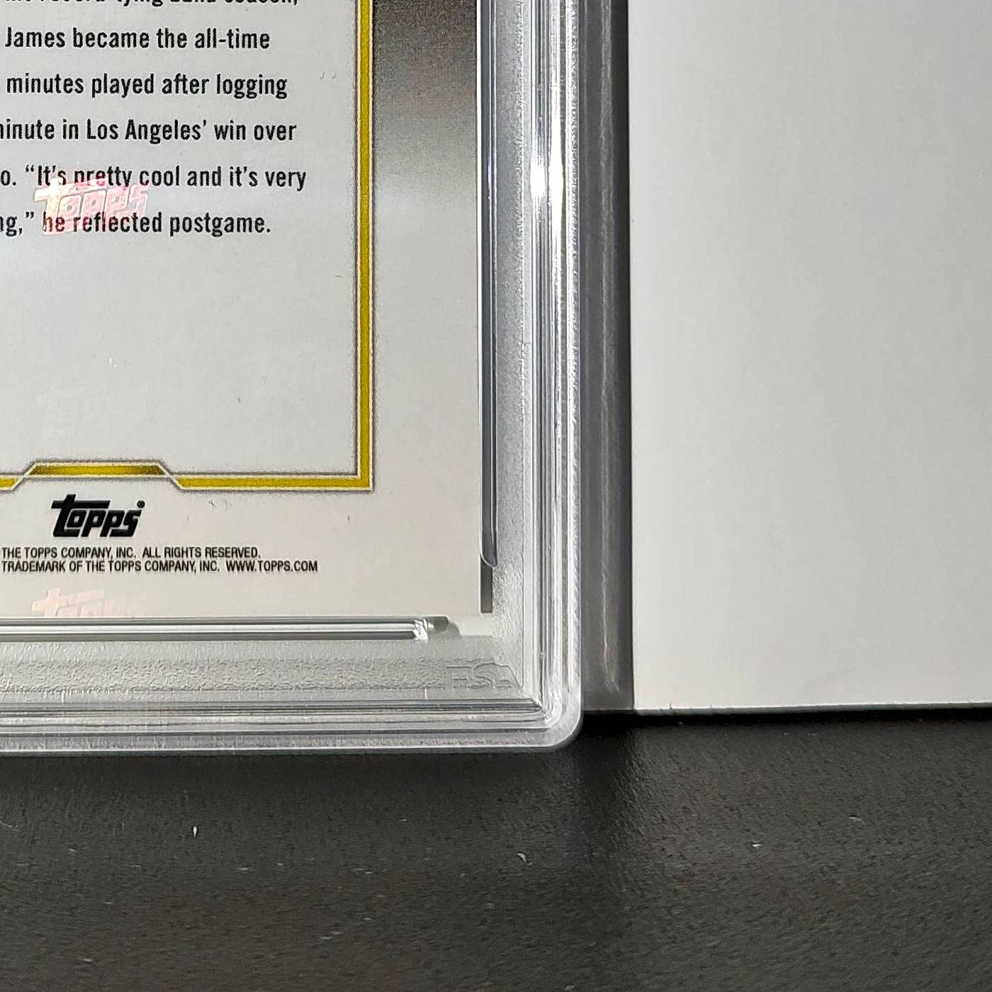 LeBron James 2024 Topps Now #10 All-Time Leader Minutes Played PSA 10 Gem Mint