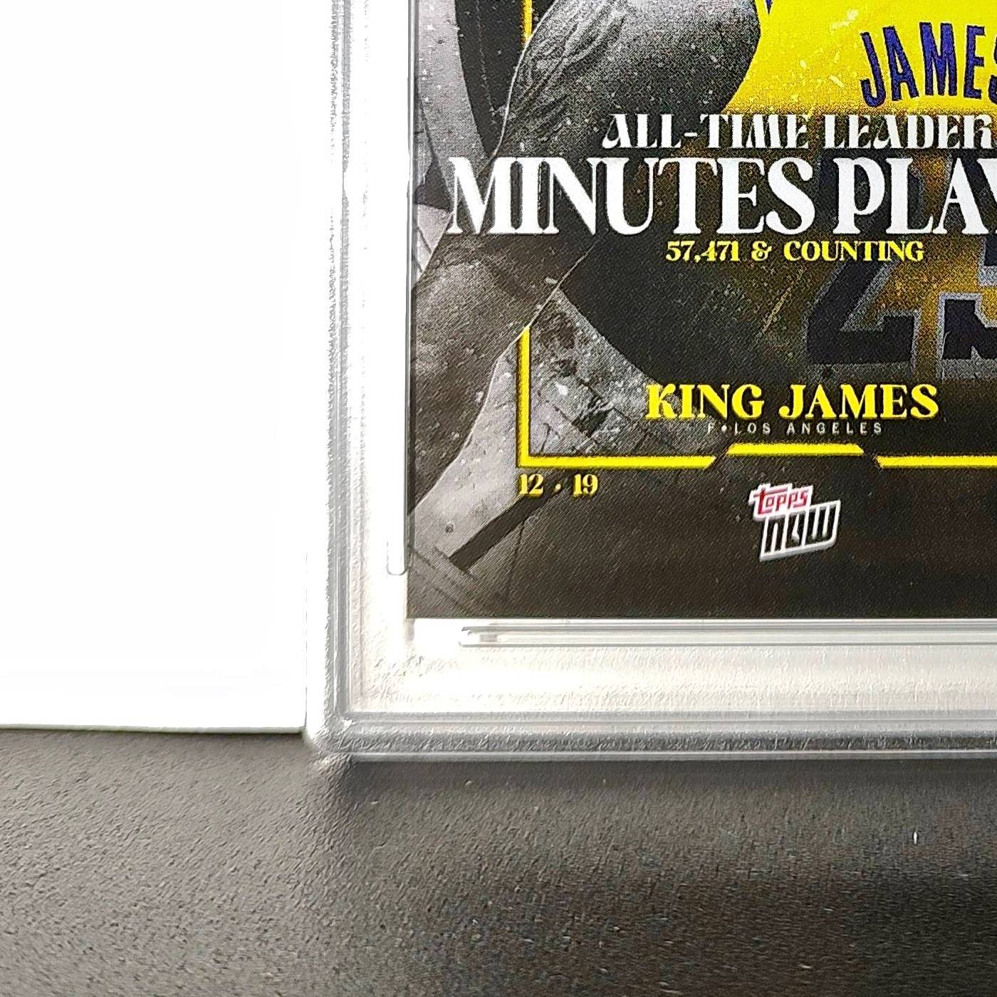 LeBron James 2024 Topps Now #10 All-Time Leader Minutes Played PSA 10 Gem Mint