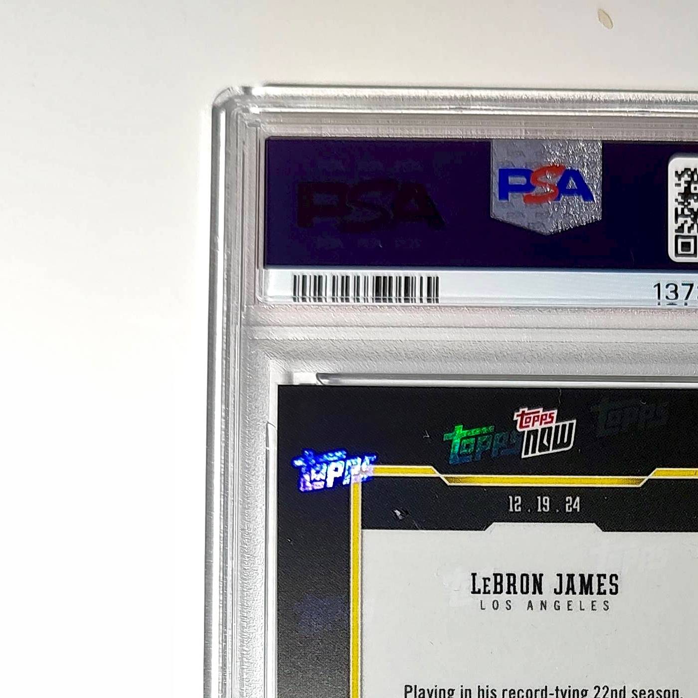 LeBron James 2024 Topps Now #10 All-Time Leader Minutes Played PSA 10 Gem Mint
