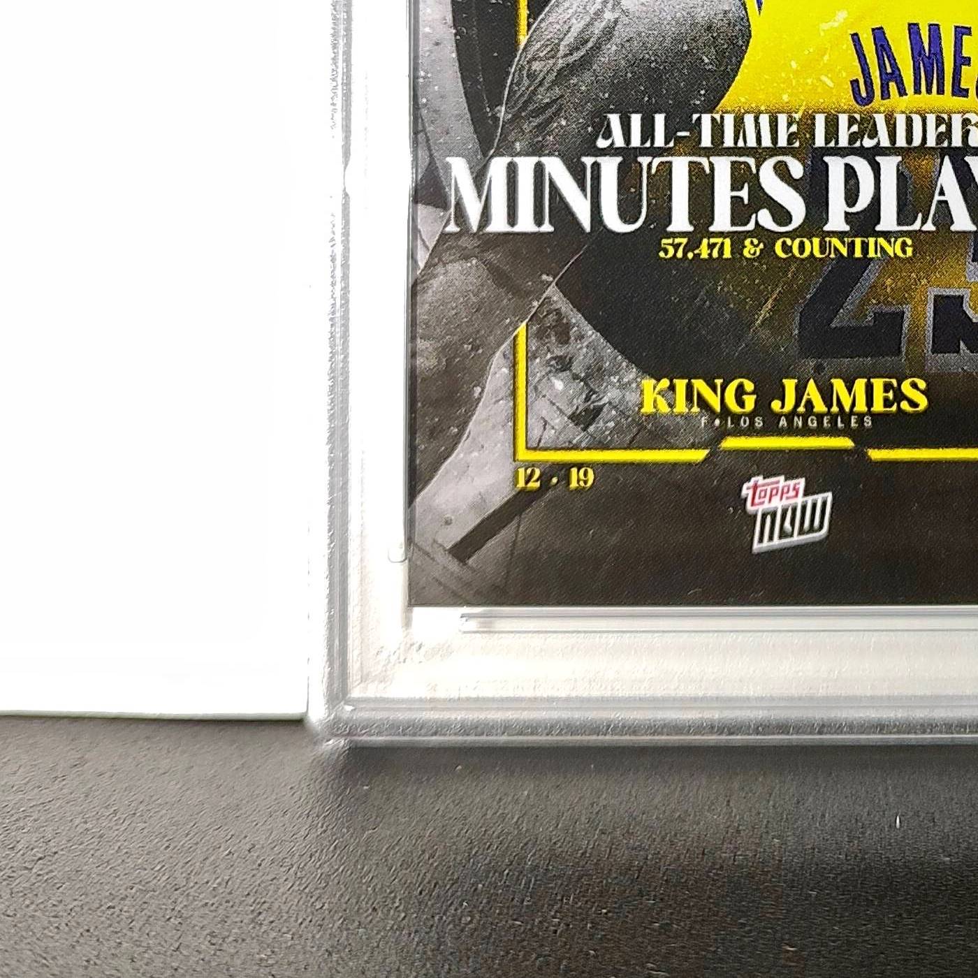 LeBron James 2024 Topps Now #10 All-Time Leader Minutes Played PSA 10 Gem Mint