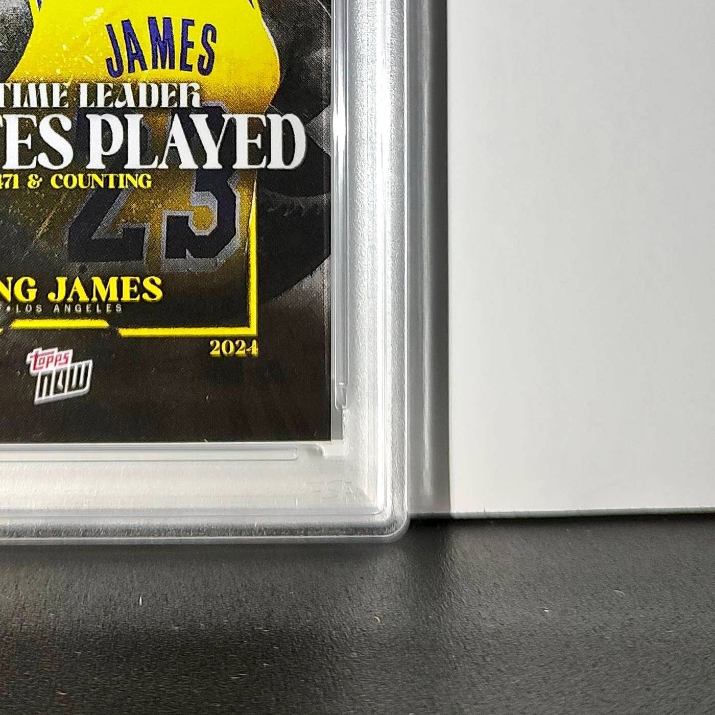 LeBron James 2024 Topps Now #10 All-Time Leader Minutes Played PSA 10 Gem Mint