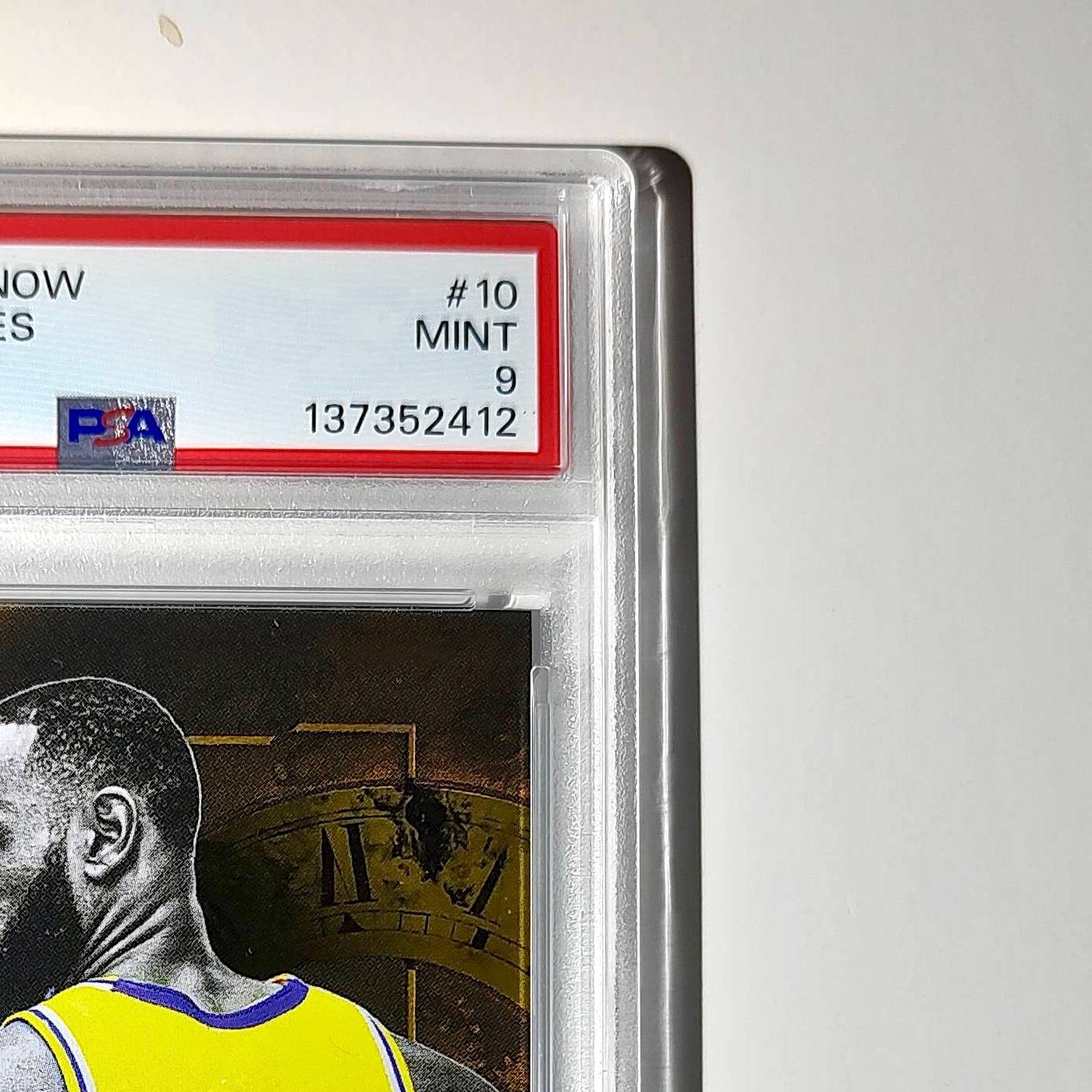 LeBron James 2024 Topps Now #10 All-Time Leader Minutes Played Gold 10/50 PSA 9