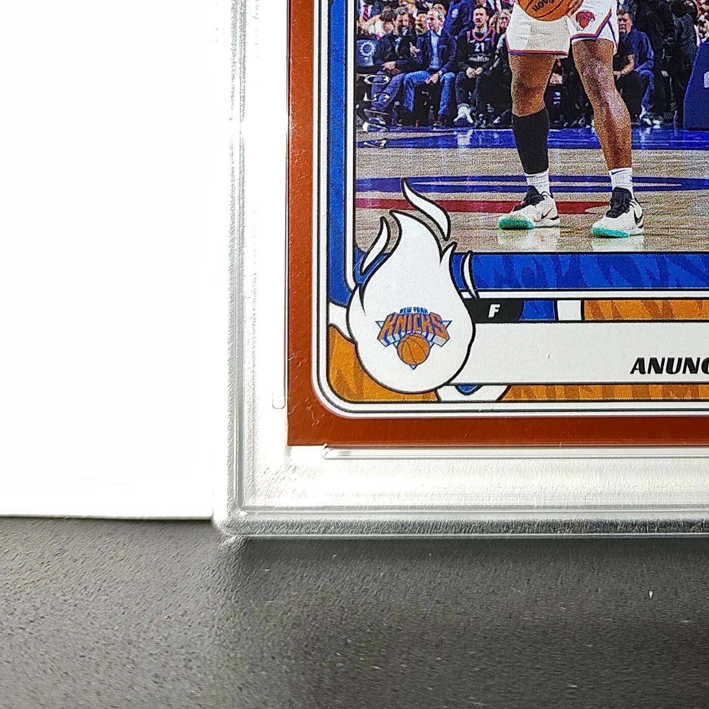 OG Anunoby 2024-25 Panini NBA #8 Sticker 47/50 Orange Foil PSA 7 NM