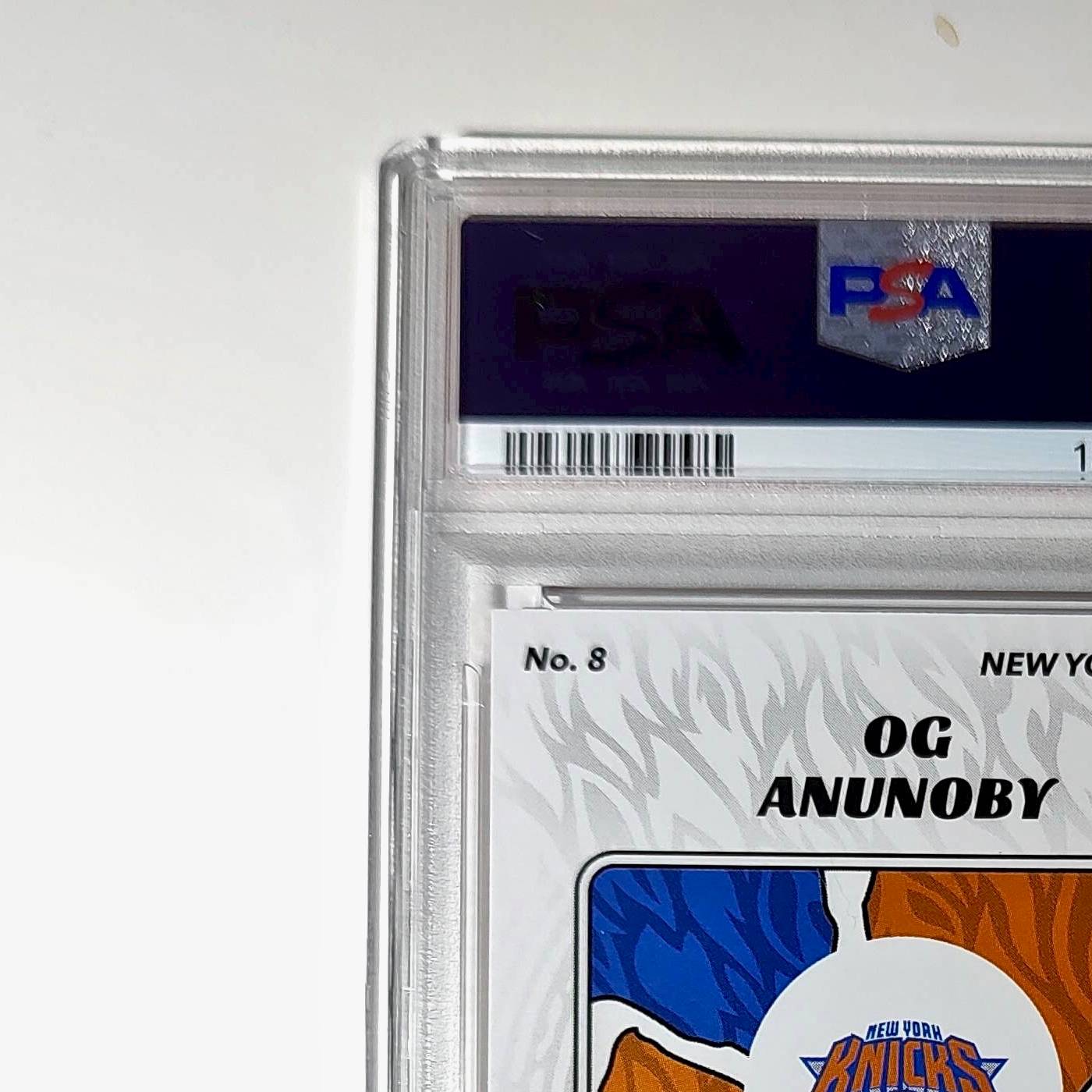 OG Anunoby 2024-25 Panini NBA #8 Sticker 47/50 Orange Foil PSA 7 NM