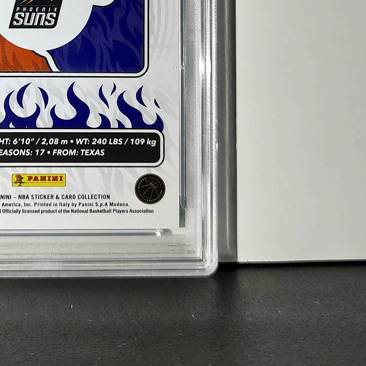 Kevin Durant 2024-25 Panini NBA #12 Sticker 204/215 Blue Foil PSA 8 NM-MT