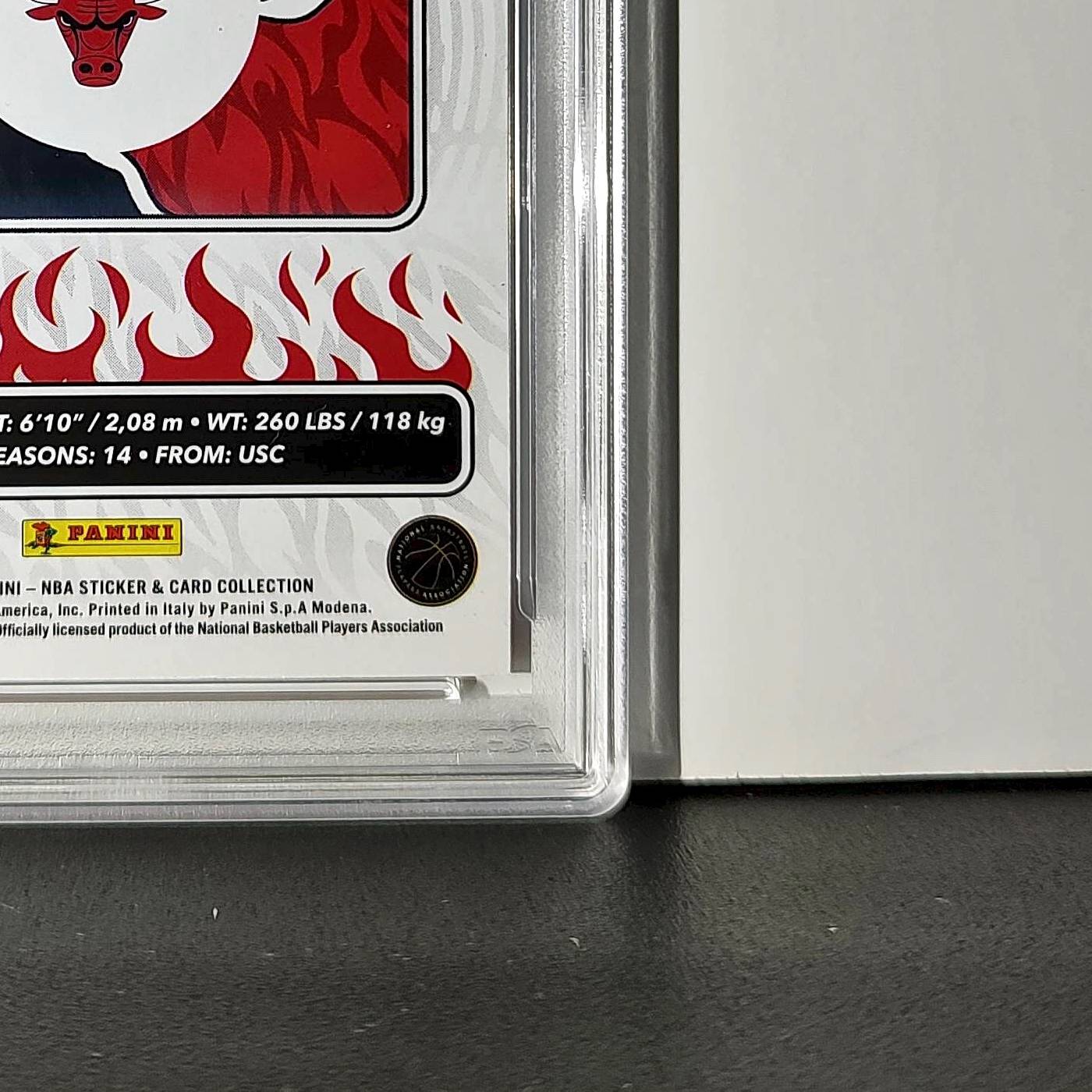 Nikola Vučević 2024-25 Panini NBA #53 Sticker 100/100 Red Foil PSA 7 NM