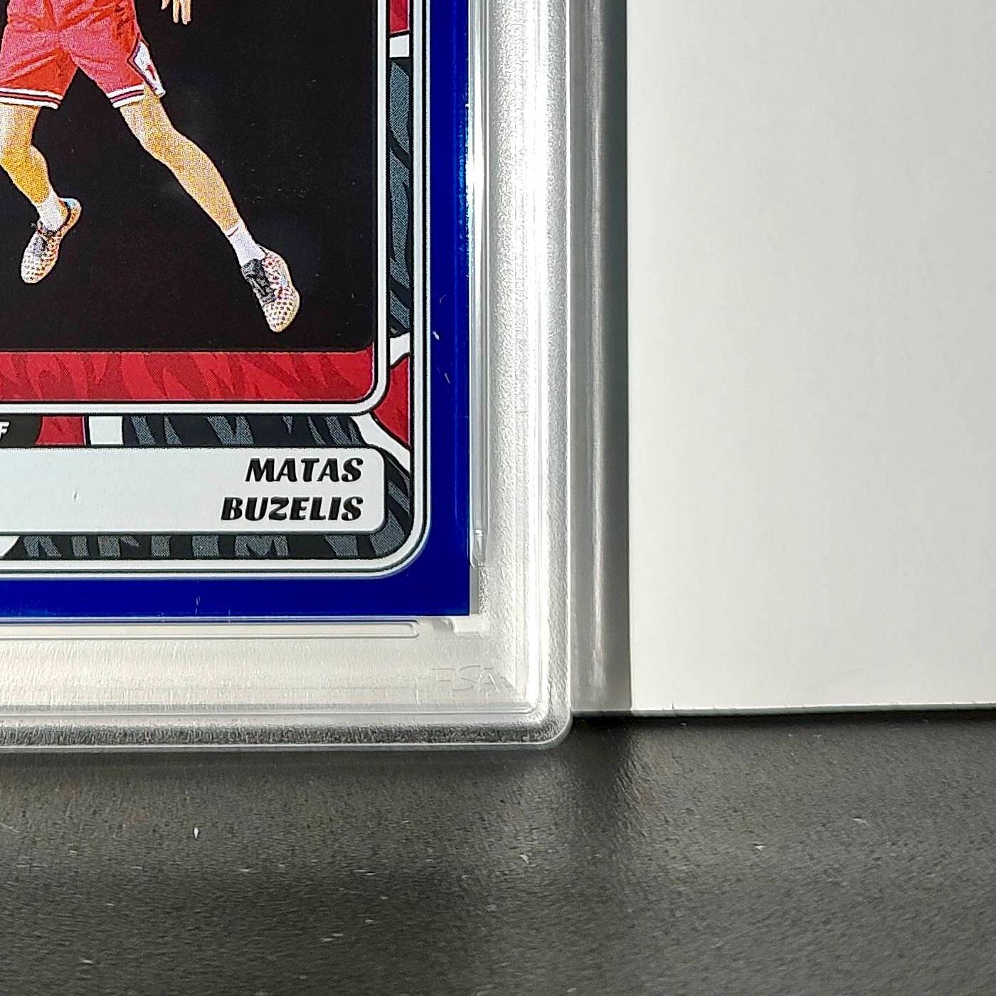 Matas Buzelis Rookie 2024-25 Panini NBA #73 Sticker 178/215 Blue Foil PSA 9 Mint