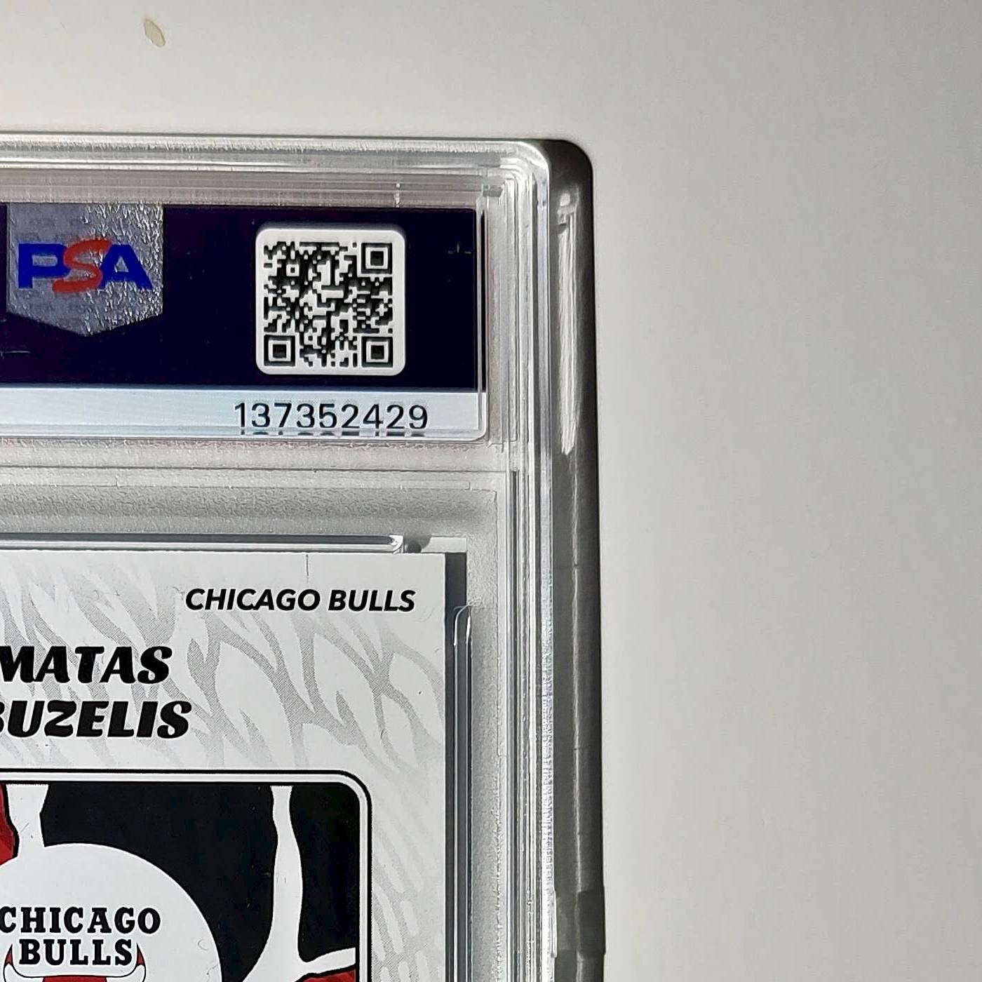 Matas Buzelis Rookie 2024-25 Panini NBA #73 Sticker 178/215 Blue Foil PSA 9 Mint