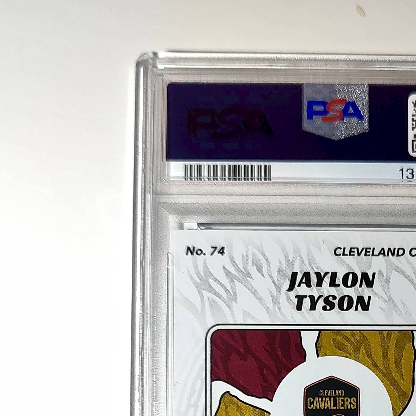 Jaylon Tyson Rookie 2024-25 Panini NBA #74 Sticker 48/215 Blue Foil PSA 7 NM