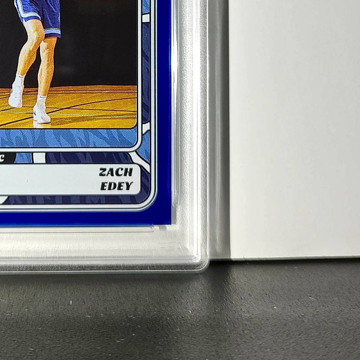 Zach Edey Rookie 2024-25 Panini NBA #90 Sticker 23/215 Blue Foil PSA 7 NM