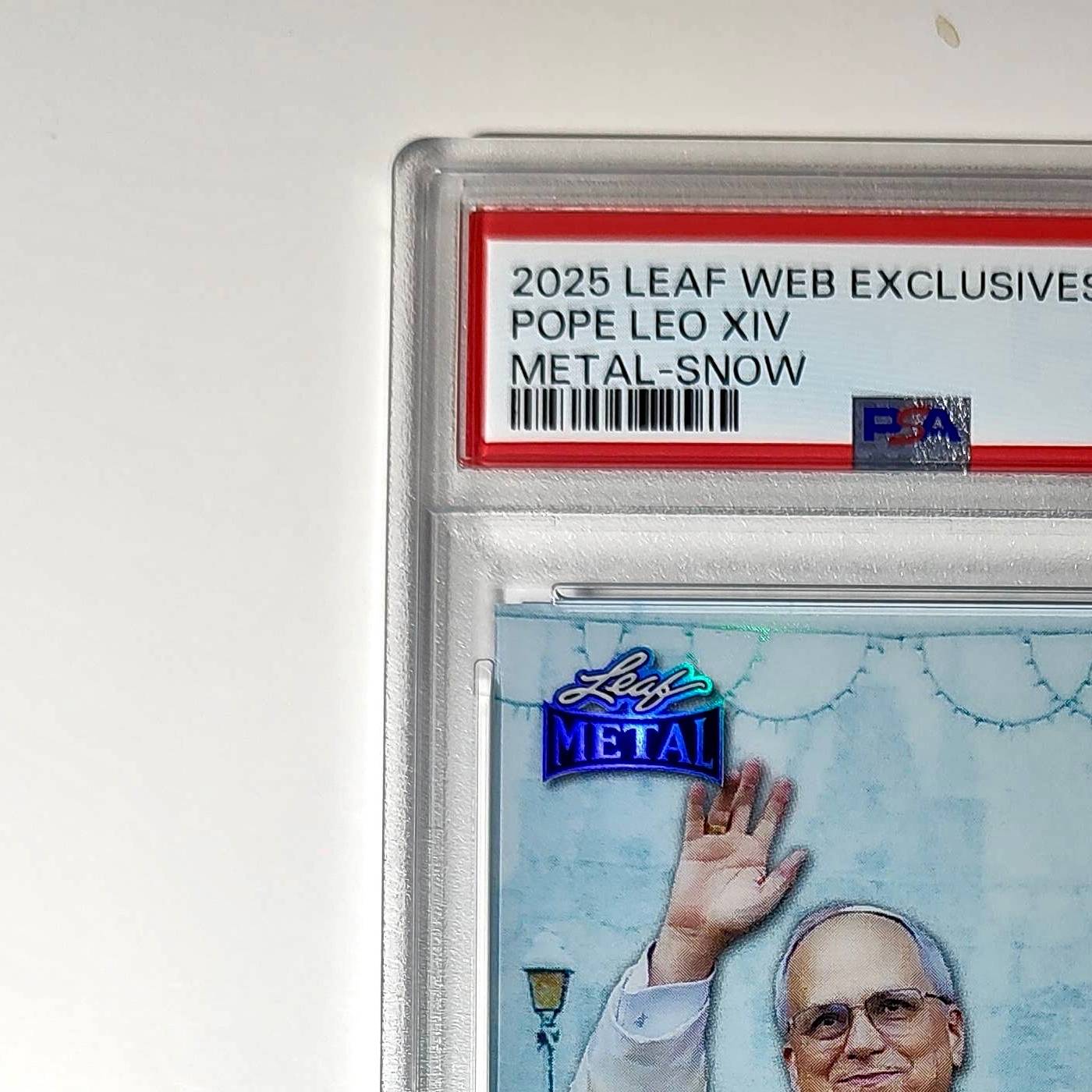 2025 Leaf Metal Pope Leo XIV 29/583 #1 Snow Variant PSA 9 Mint
