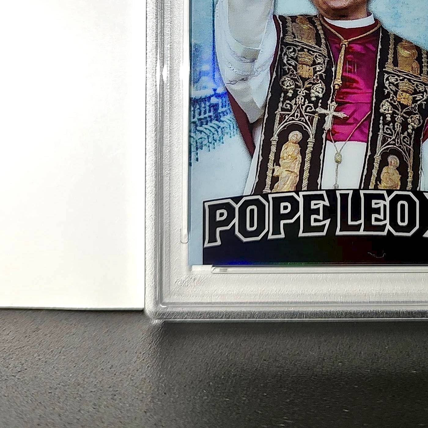 2025 Leaf Metal Pope Leo XIV 30/583 #1 Snow Variant PSA 9 Mint