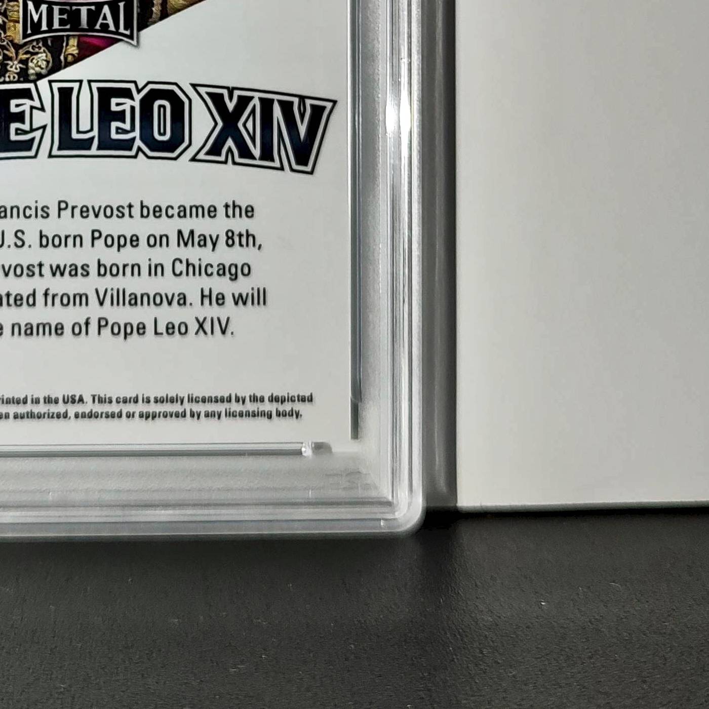 2025 Leaf Metal Pope Leo XIV 30/583 #1 Snow Variant PSA 9 Mint