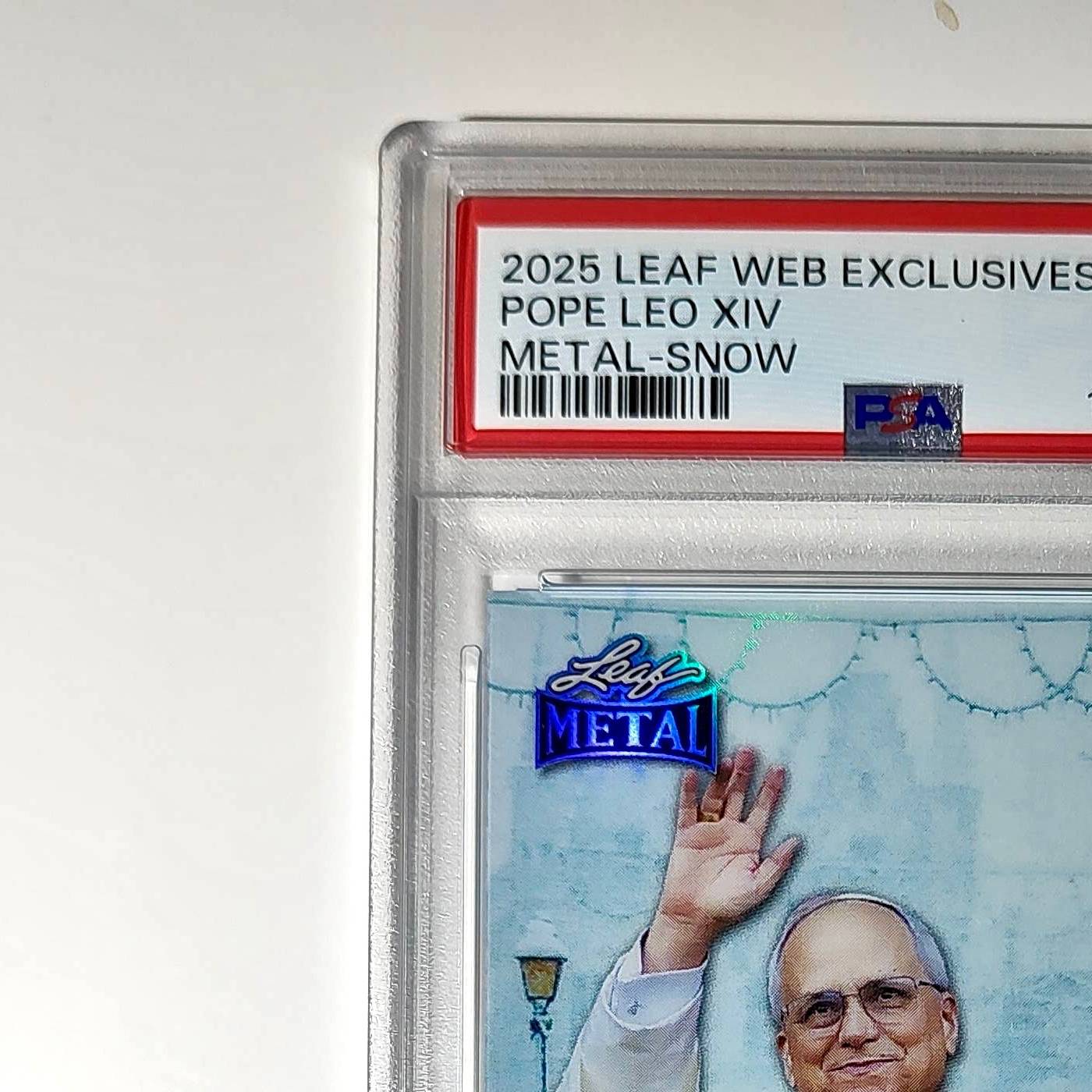 2025 Leaf Metal Pope Leo XIV 31/583 #1 Snow Variant PSA 9 Mint