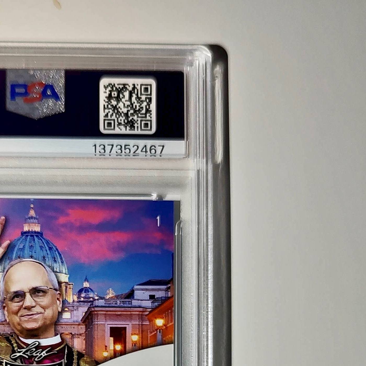 2025 Leaf Metal Pope Leo XIV 31/583 #1 Snow Variant PSA 9 Mint
