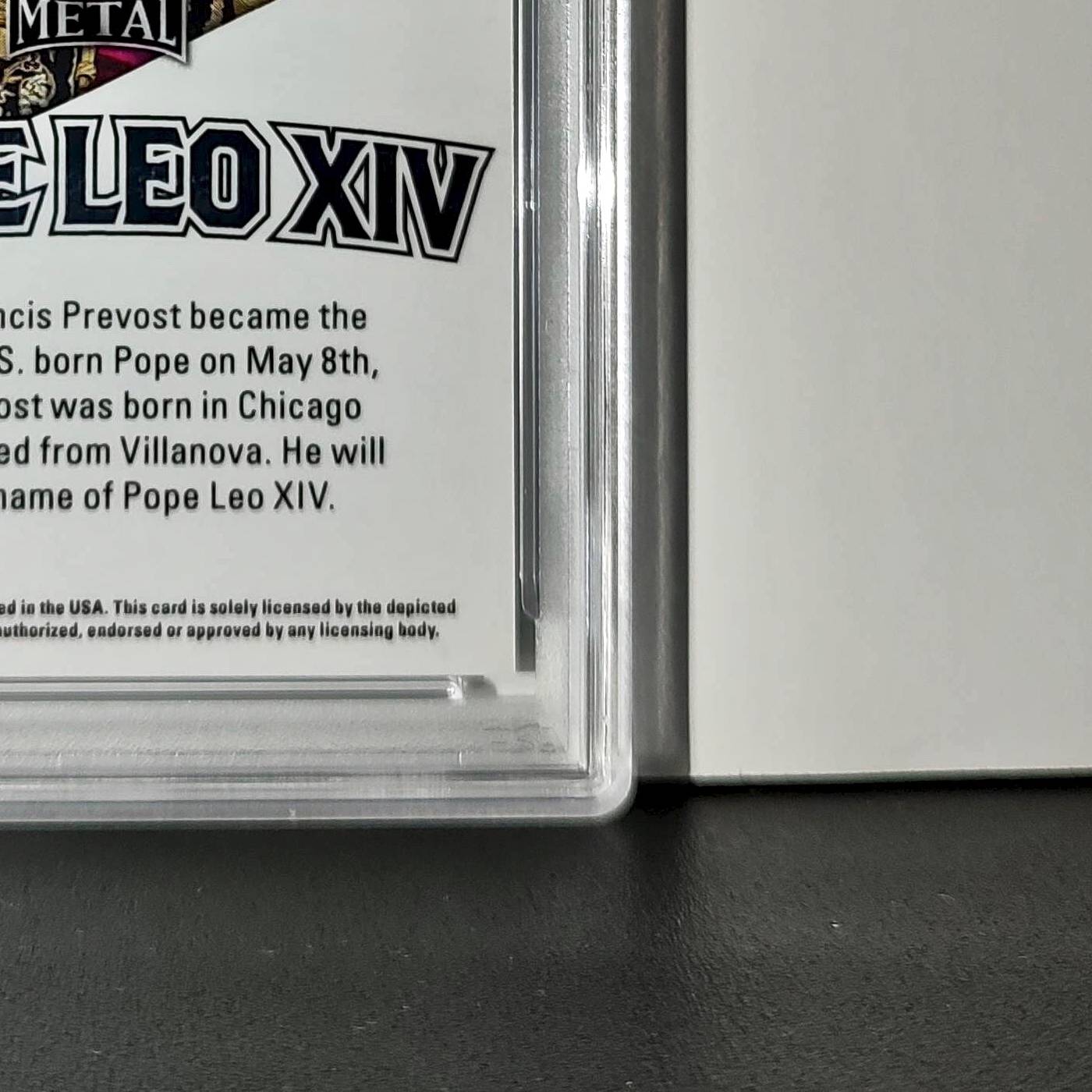 2025 Leaf Metal Pope Leo XIV 31/583 #1 Snow Variant PSA 9 Mint